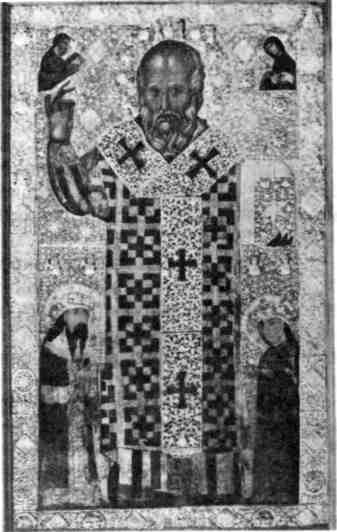 Святитель Николай. Икона из храма свт. Николая в Бари (XIV в.)